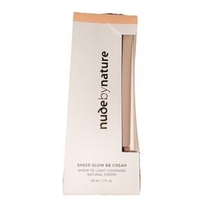 Nude By Nature Sheer Glow BB Cream (30ml/1fl) NEW! 02 Soft Sand Sheer To Light
